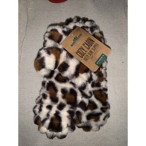 NWT Cozy Cabin Womens Animal Print Plush Leopard 7-9 Stocking Stuffer